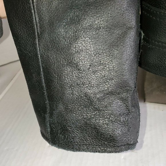 Himalaya Motor BikeWear Leather Biker Motorcycle Jacket Heavy Weight Men's 44 - Picture 5 of 5